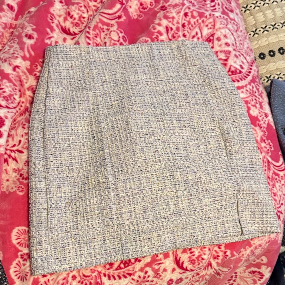 Francesca's Collections Tan Cream Mini Pencil Skirt